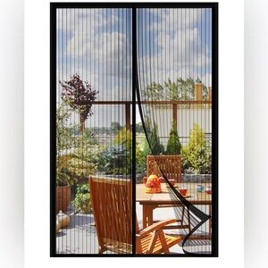 NEW! FLY PROOF - Magnetic Mesh Screen Door Hands Free Curtain Keeps Bugs Out